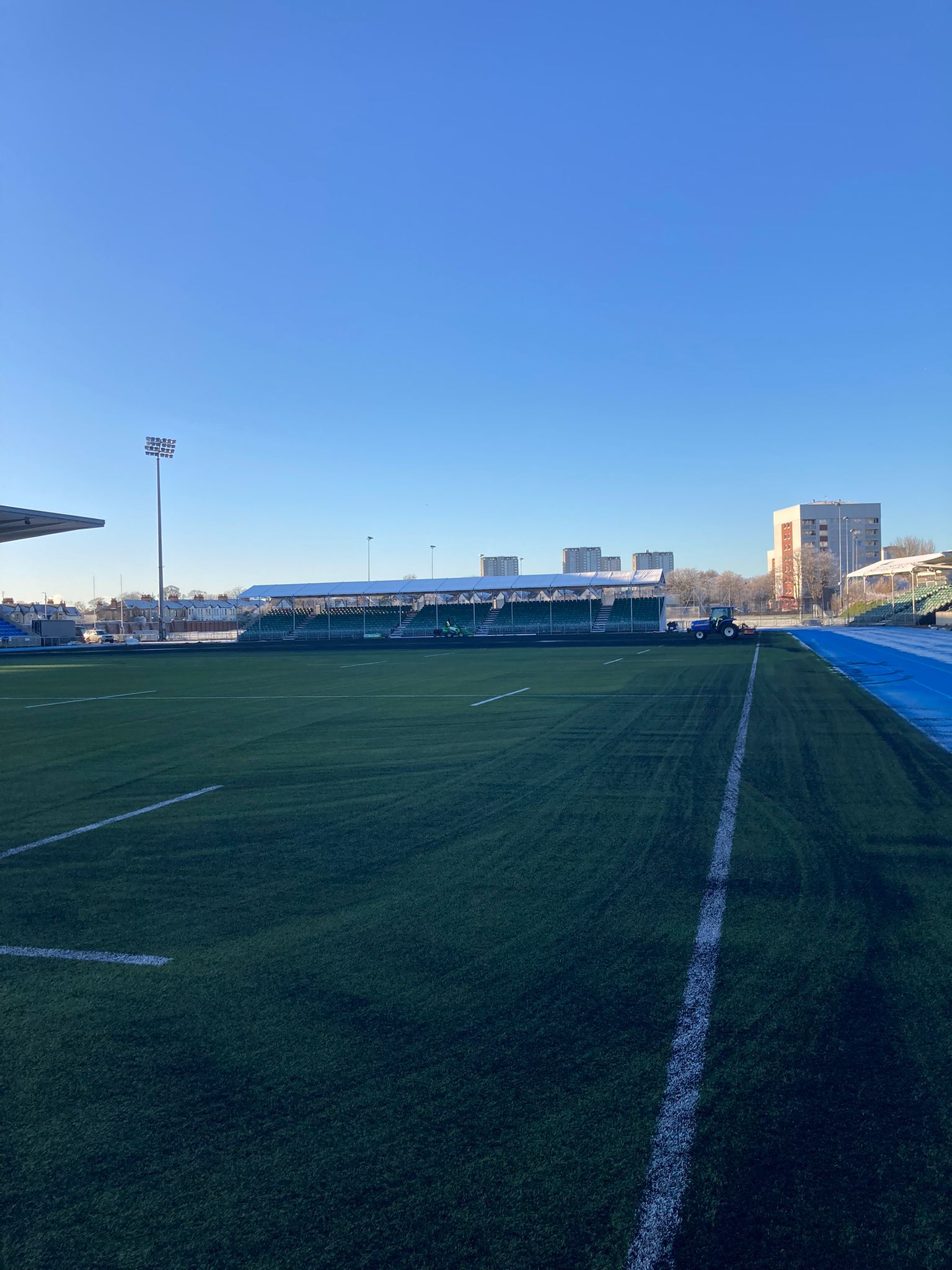 cy turf maintenance at glasgow warriors stadium