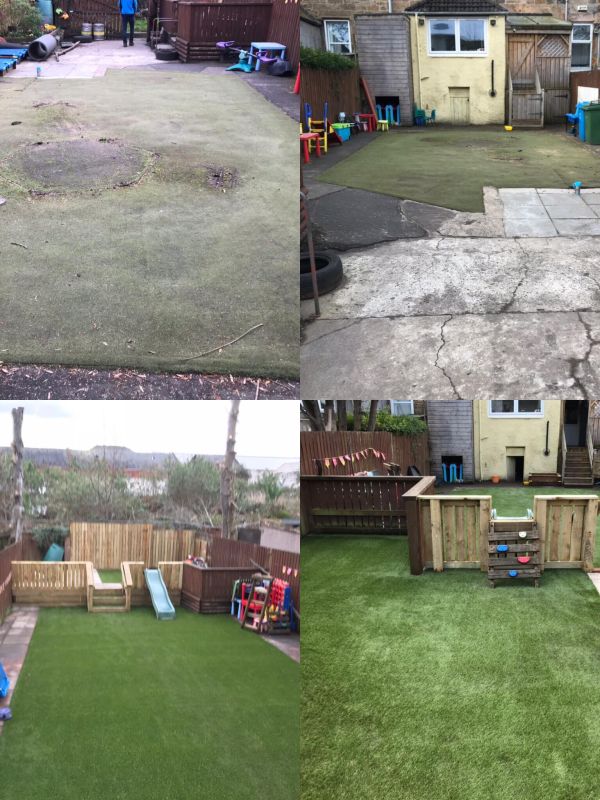 CY TURF GLASGOW - Cumbrae lawn installed in Govan