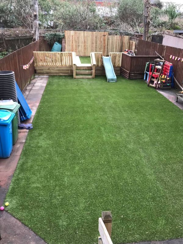 CY TURF GLASGOW - Cumbrae lawn installed in Govan